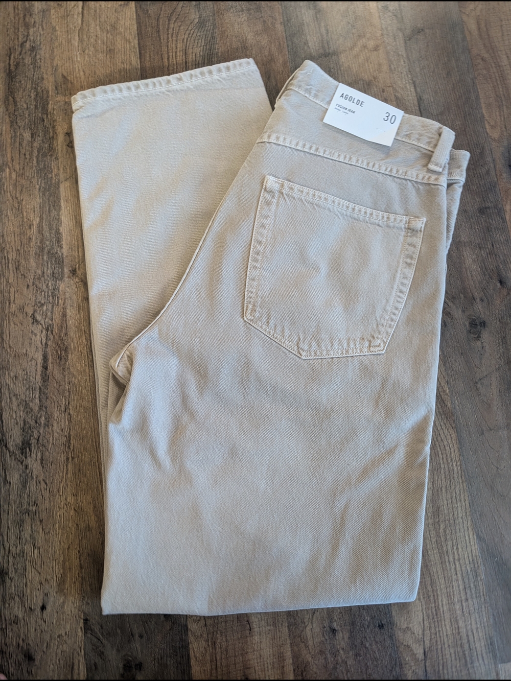 AGOLDE Jeans - Beige Straight Fit